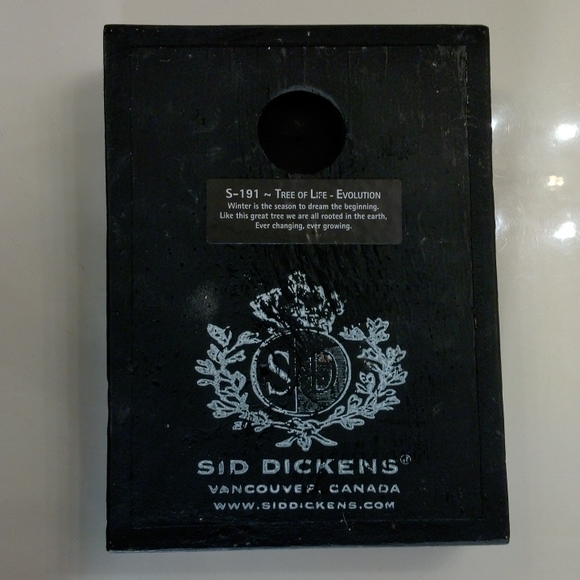 Sid Dickens SZ-191 "Tree of Life Evolution" silver Memory-Block *Rare & Retired* - Picture 8 of 8
